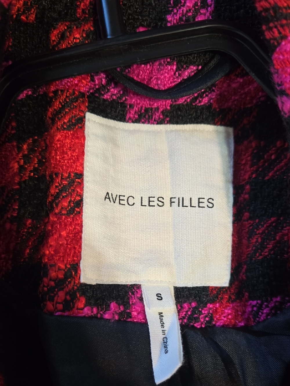 Avec Les Filles Houndstooth Tweed Blazer - Picture 10 of 11
